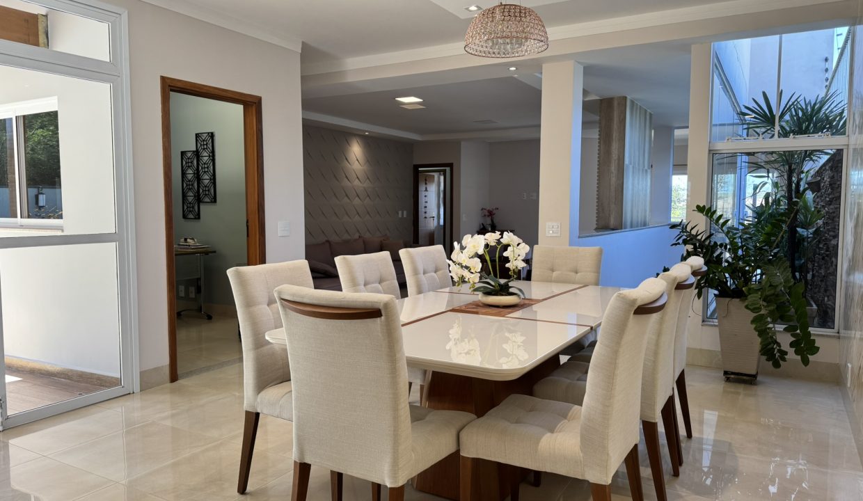 Jantar estar e jardim